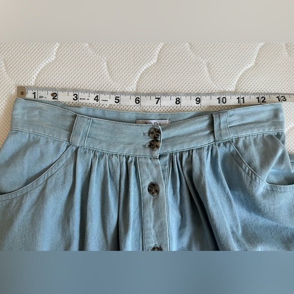 TOBI - High Waisted Denim Mini Skirt - Size S - Picture 5 of 6